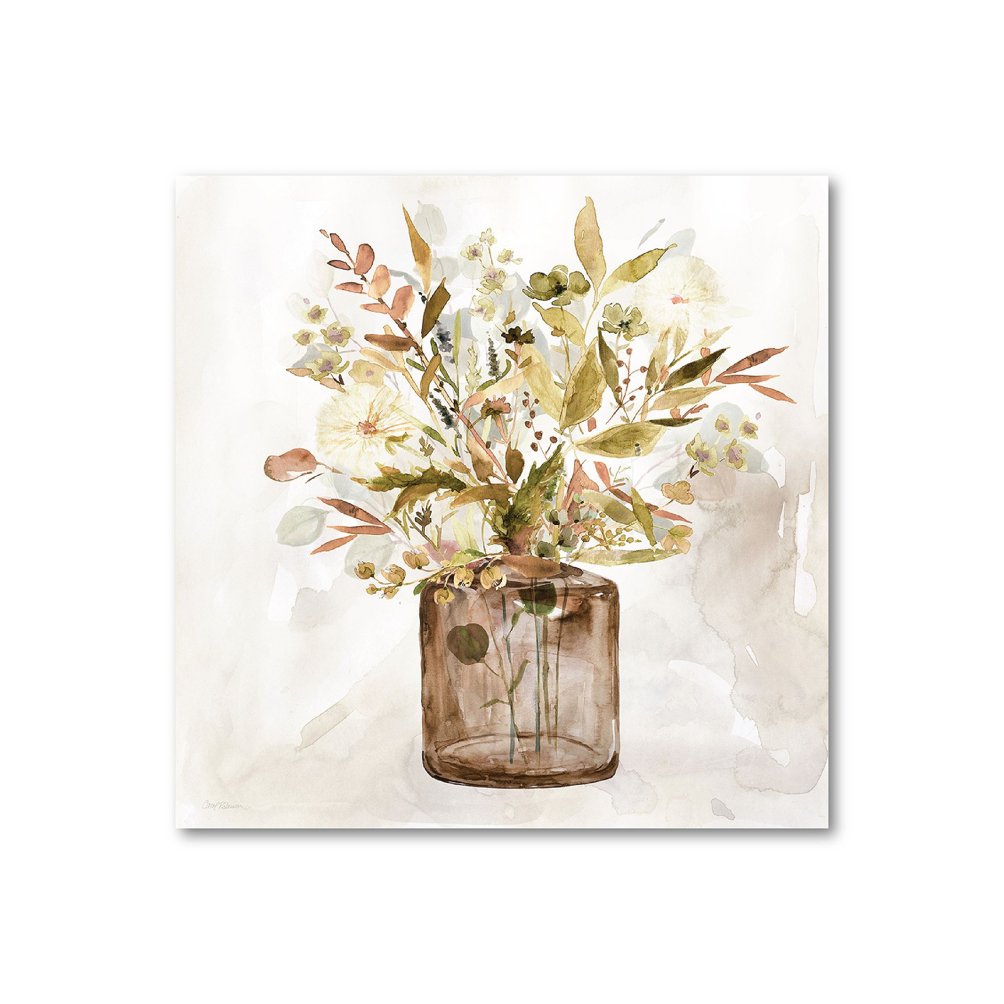 COURTSIDE MARKET Earthy Garden I Canvas Wall Art, Multi