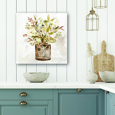 COURTSIDE MARKET Earthy Garden I Canvas Wall Art