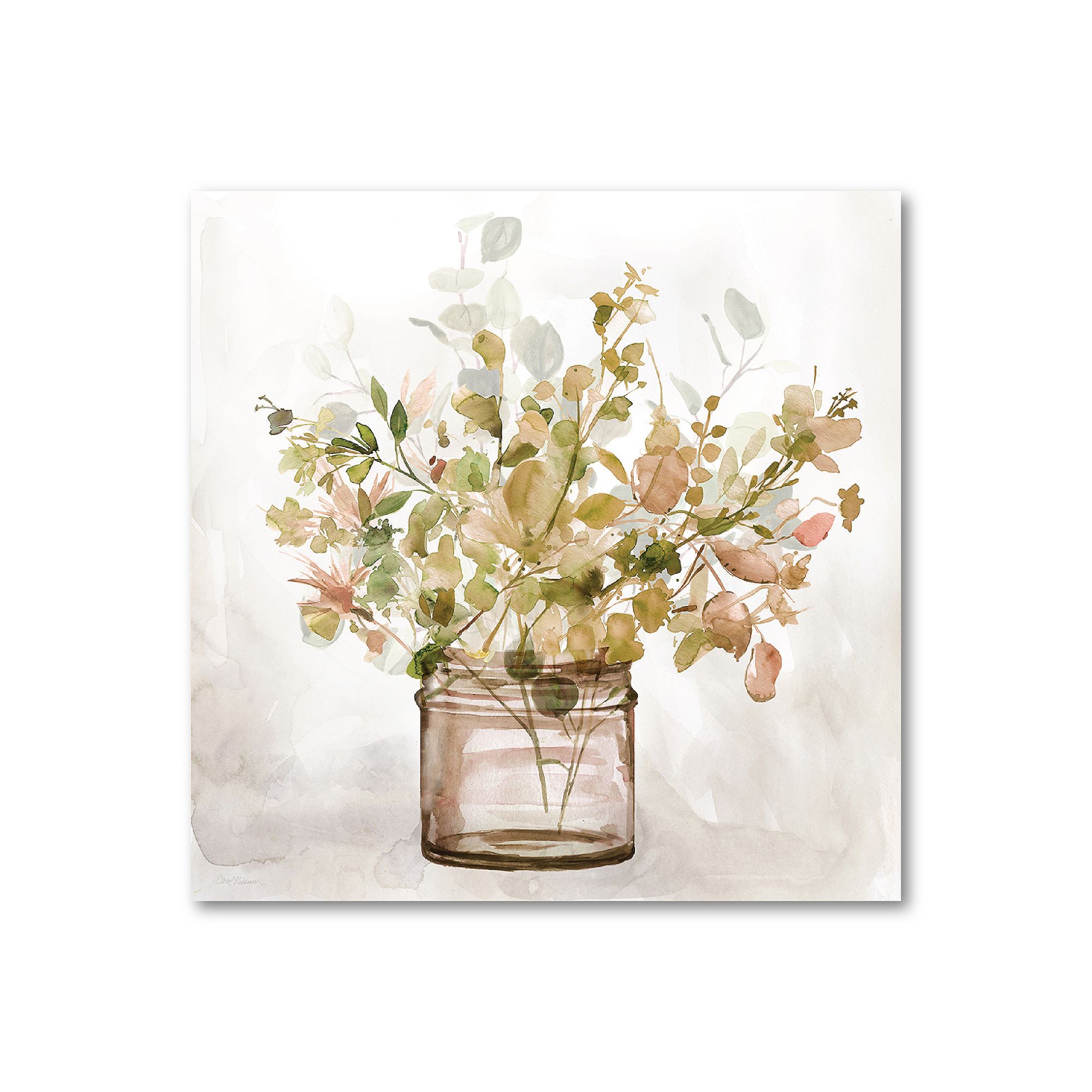 COURTSIDE MARKET Earthy Garden II Canvas Wall Art, Multi