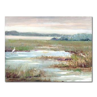 Courtside Market Early Morning Landscape Canvas Wall Art