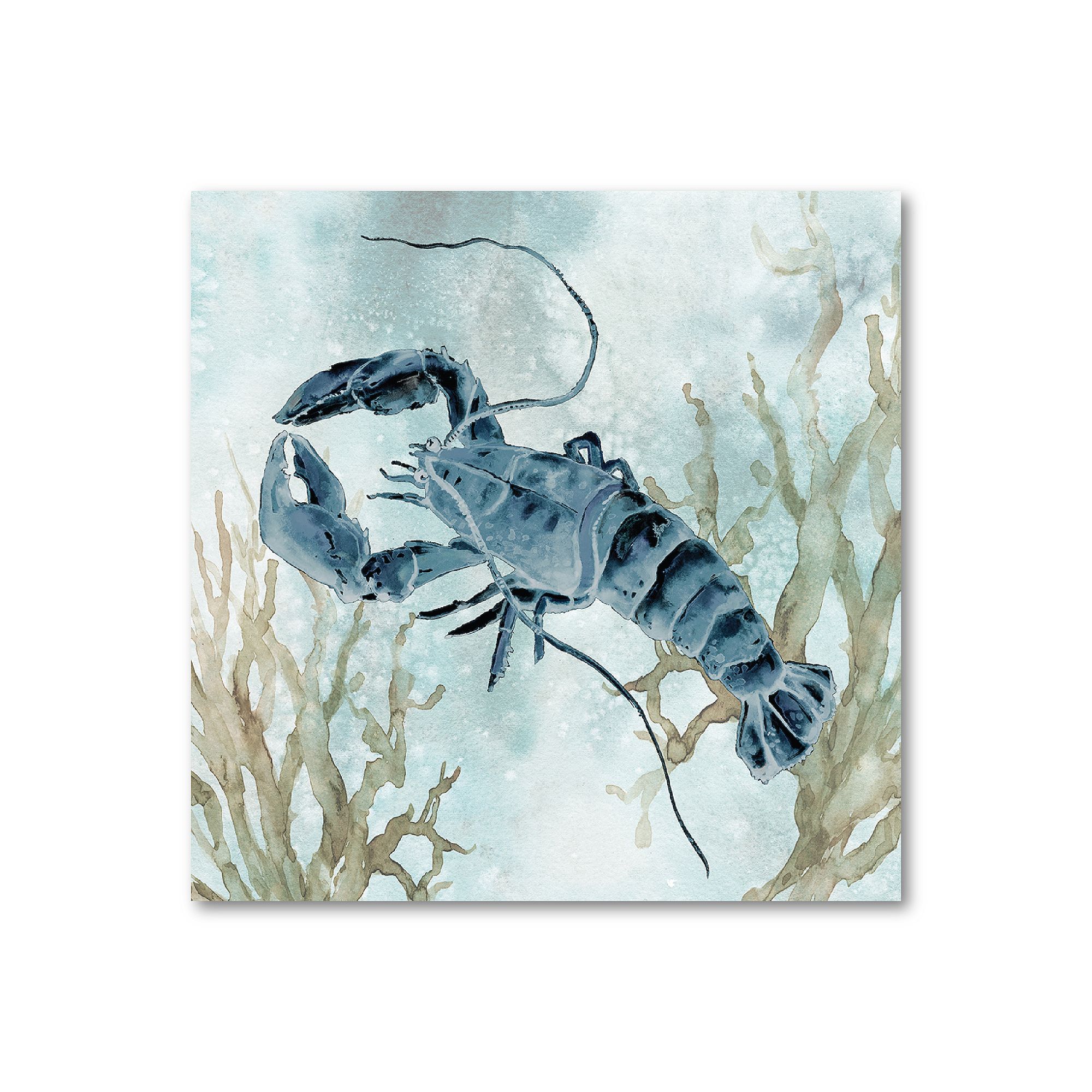 COURTSIDE MARKET Navy Lobster Canvas Wall Art, Multi