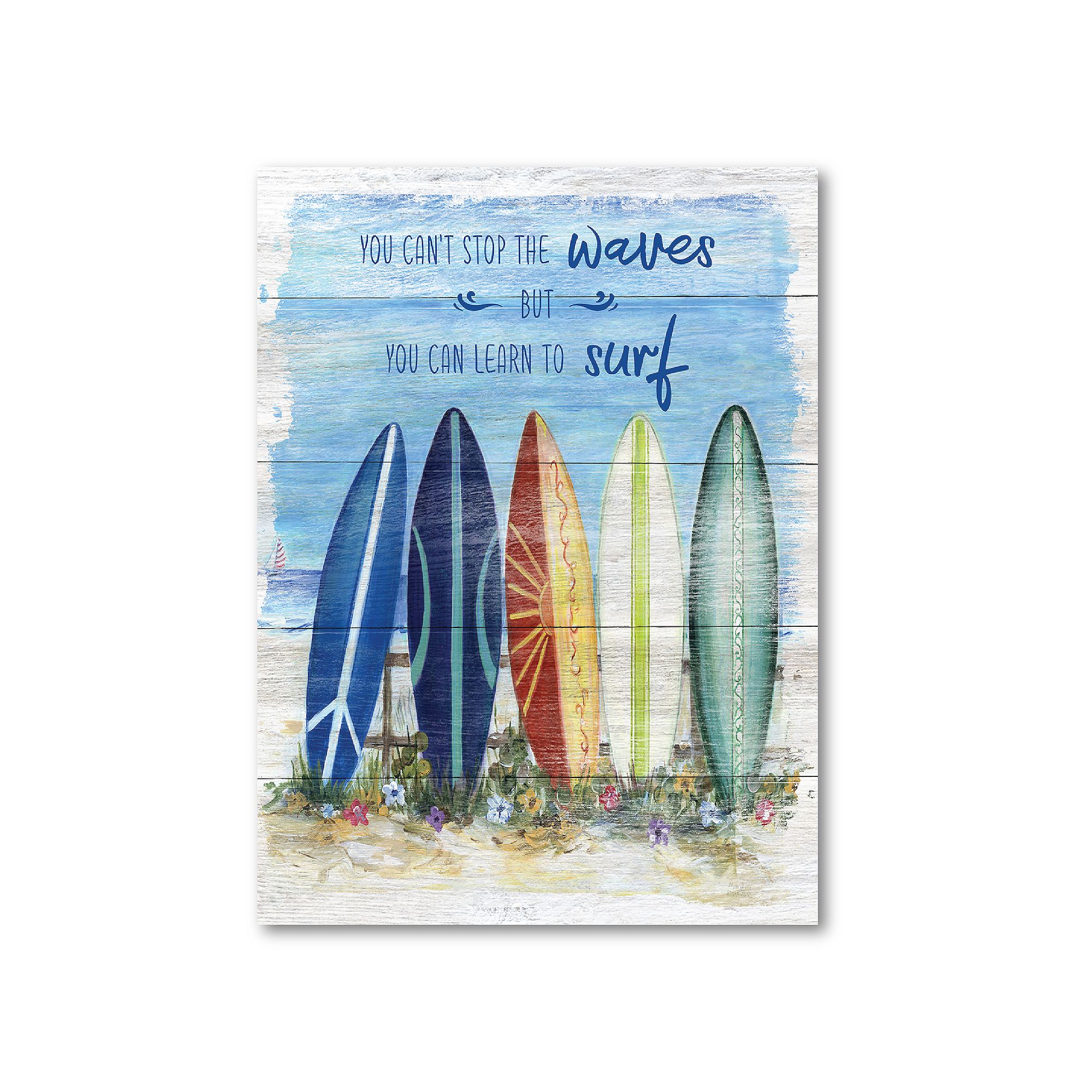 COURTSIDE MARKET Cant Stop The Waves Canvas Wall Art, Multi