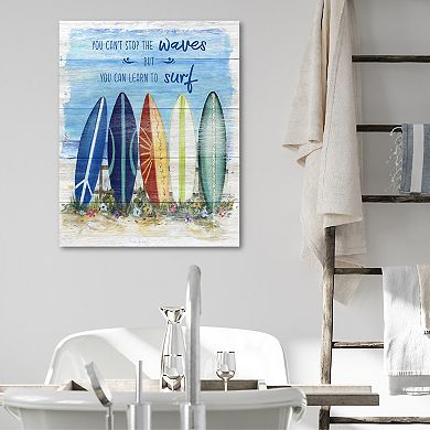 COURTSIDE MARKET Can't Stop The Waves Canvas Wall Art