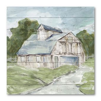 COURTSIDE MARKET Old Barn Canvas Wall Art