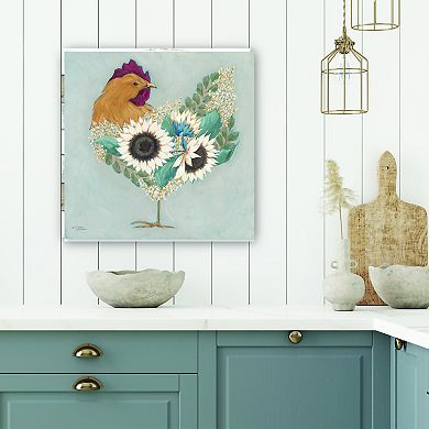 COURTSIDE MARKET Farmhouse Hen Canvas Wall Art