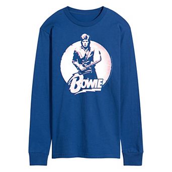 Men's David Bowie Distressed Long Sleeve Tee