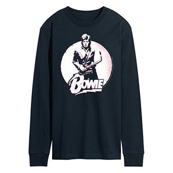 Men's David Bowie Distressed Long Sleeve Tee