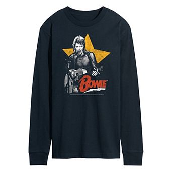 Men's David Bowie Guitar Long Sleeve Tee