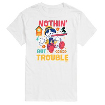 Disney's Pinocchio Big & Tall Nothin But Trouble Graphic Tee