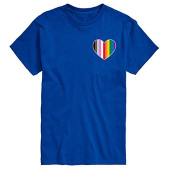 Men's LGBTQ Flag Heart Tee