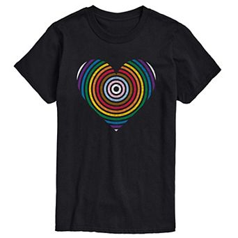 Men's Pride Stripe Heart Tee