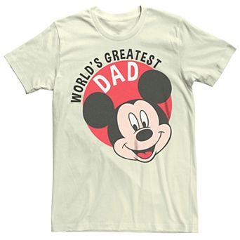 Disney's Mickey Mouse Men's World's Greatest Dad Badge Tee