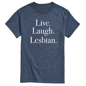 Men's Live Laugh Lesbian Graphic Tee