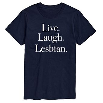 Men's Live Laugh Lesbian Graphic Tee