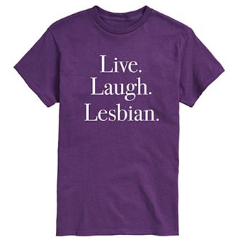 Men's Live Laugh Lesbian Graphic Tee