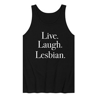 Men's Live Laugh Lesbian Tank Top
