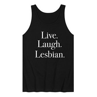Men's Live Laugh Lesbian Tank Top