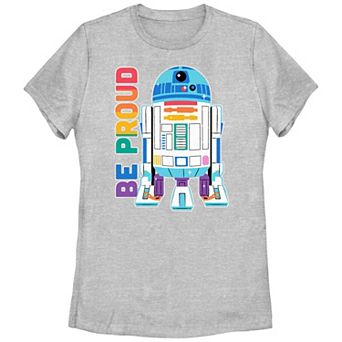 Juniors' Star Wars Pride R2-D2 Be Proud Graphic Tee