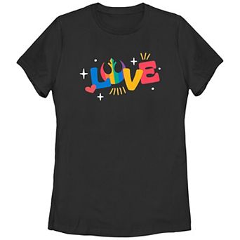 Juniors' Star Wars Pride Rebel Love Graphic Tee