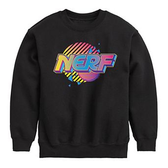 Boys 8-20 Nerf 90s Logo Crew Fleece Sweatshirt
