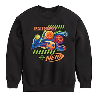 Boys 8-20 Nerf Live To Play Crew Fleece Sweatshirt