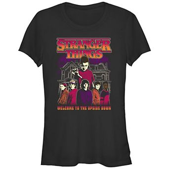 Juniors' Stranger Things Elevens Power And Crew Fitted Graphic Tee