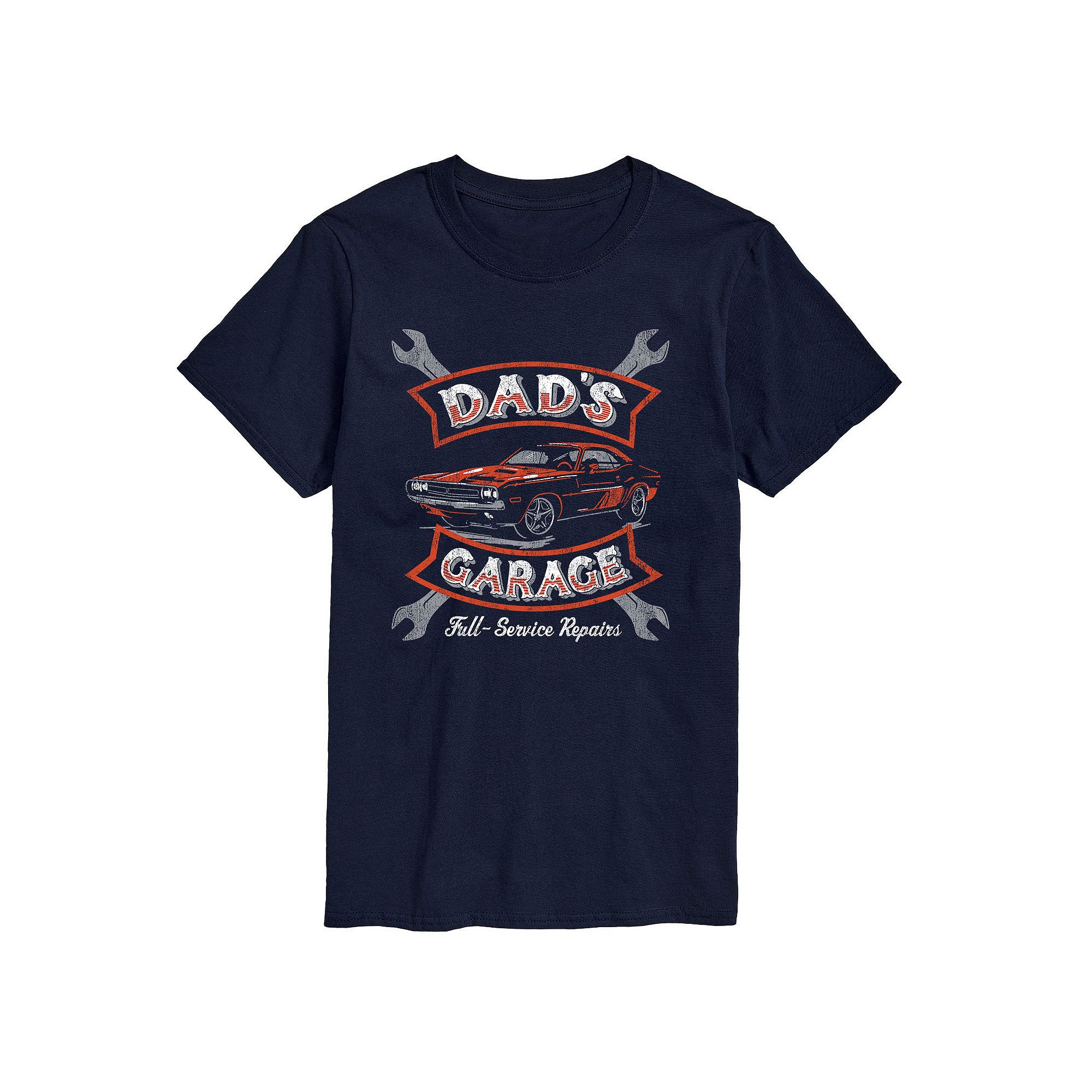 Mens Dads Garage Tee, Size: XS, Blue