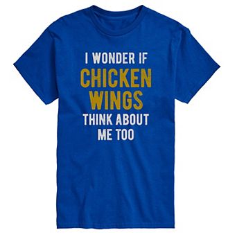 Men's I Wonder Chicken Wings Tee