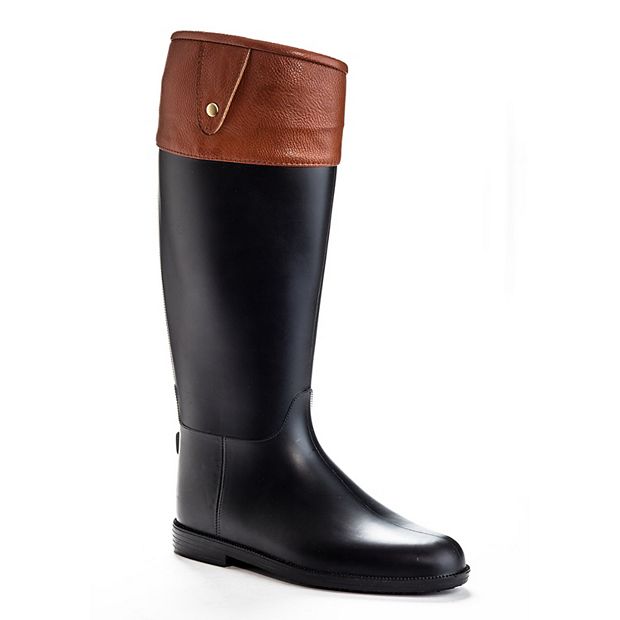 Women's rain best sale boots kohls