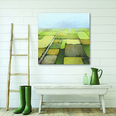 COURTSIDE MARKET Quilted Field Canvas Wall Art