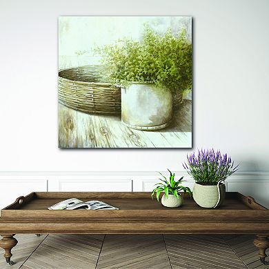 COURTSIDE MARKET Potted Plant I Canvas Wall Art