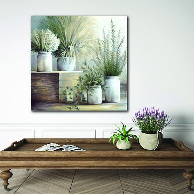 COURTSIDE MARKET Potted Plant II Canvas Wall Art