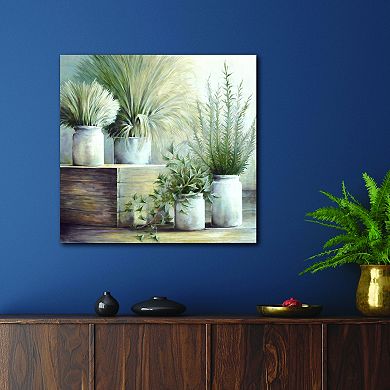 COURTSIDE MARKET Potted Plant II Canvas Wall Art