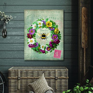 COURTSIDE MARKET French Bee Canvas Wall Art