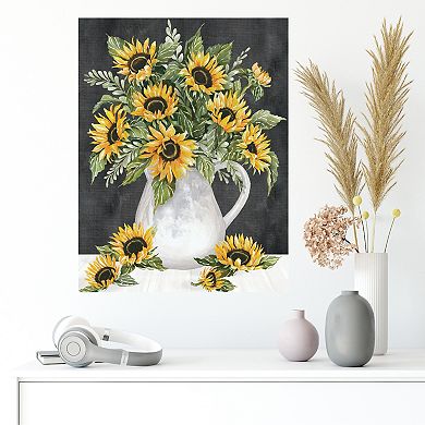 COURTSIDE MARKET Sunflower Picher Canvas Wall Art