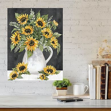 COURTSIDE MARKET Sunflower Picher Canvas Wall Art