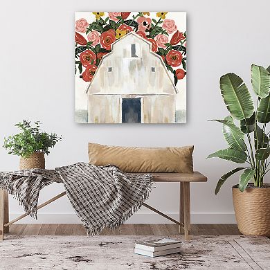 COURTSIDE MARKET Pansy Barn Canvas Wall Art