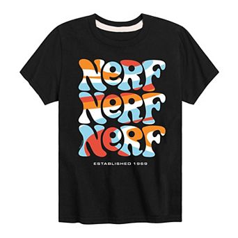 Boys 8-20 Nerf Retro Logo Stacked Graphic Tee