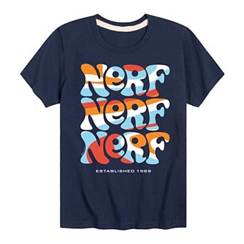 Boys 8-20 Nerf Retro Logo Stacked Graphic Tee