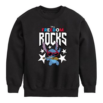 Disney's Lilo & Stitch Boys 8-20 Freedom Rocks Crew Fleece Sweatshirt