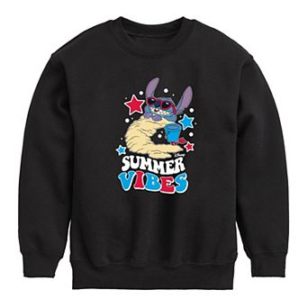 Disney's Lilo & Stitch Boys 8-20 Summer Vibes Crew Fleece Sweatshirt