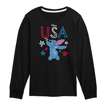 Disney's Lilo & Stitch Boys 8-20 Fourth Of July Drawing Graphic Tee
