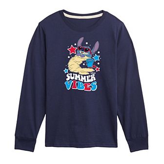 Disney's Lilo & Stitch Boys 8-20 Fourth Of July "Summer Vibes" Graphic Tee