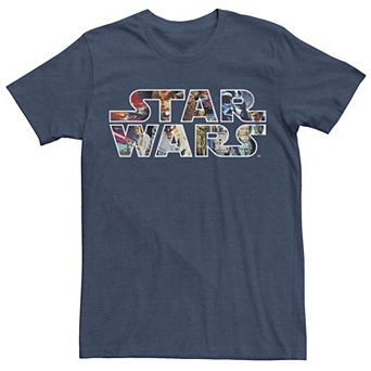 Men's Star Wars Classic Movie Poster Logo Graphic Tee