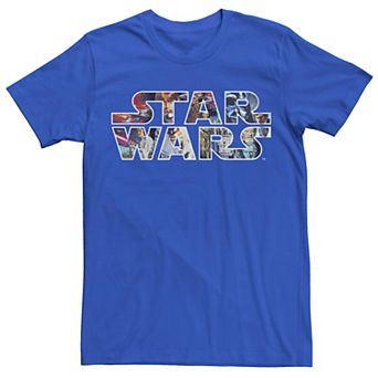 Men's Star Wars Classic Movie Poster Logo Graphic Tee