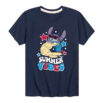Disney's Lilo & Stitch Boys 8-20 Summer Vibes Graphic Tee