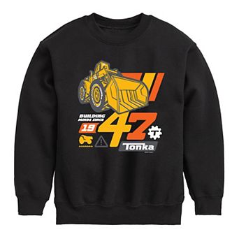 Boys 8-20 Tonka Building Minds Crew Crew Fleece Sweatshirt