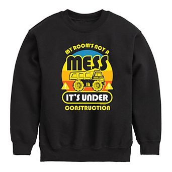Boys 8-20 Tonka Under Construction Crew Crew Fleece Sweatshirt