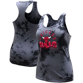 Women's Stadium Essentials Charcoal Chicago Bulls Street Art Dark Crystal Washed Tank Top