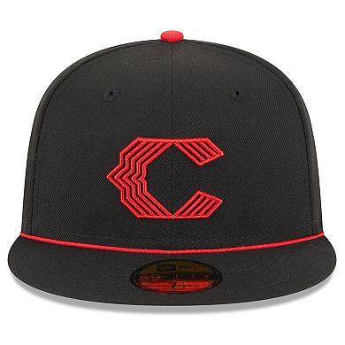 Men's New Era Black Cincinnati Reds 2023 City Connect 59FIFTY Fitted Hat